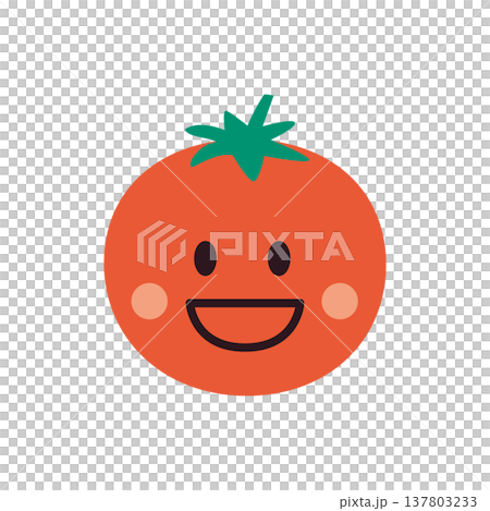 可愛的番茄角色插畫 可愛的番茄角色插畫 137803233