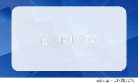 IT・ビジネス・テクノロジーイメージの青い幾何学抽象フレーム背景素材。青色 フレーム 16:9。 137803270