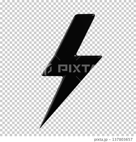 Black lightning icon Black lightning icon 137803657