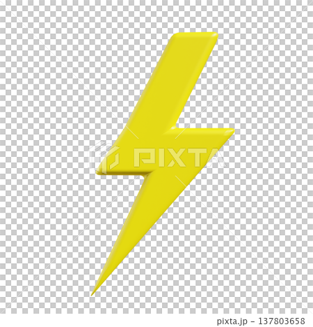 Yellow lightning icon Yellow lightning icon 137803658