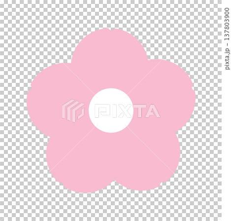 Simple flat icon of cherry blossoms, a gentle pink spring illustration. Simple flat icon of cherry blossoms, a gentle pink spring illustration. 137803900