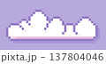 Pixel art cloud. 137804046