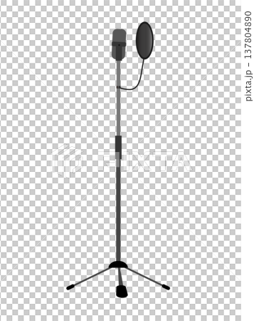 附防噴罩的直立式麥克風 | 錄音用品 137804890