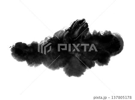 textured cloud, isolated on white background 137805178