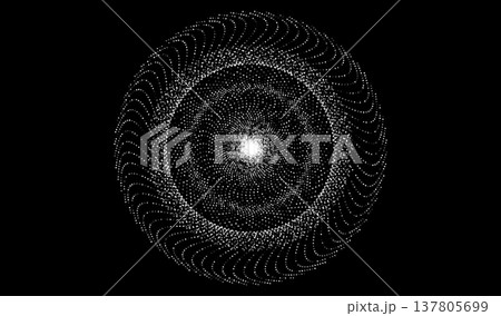 Dot ai global 3d wireframe sphere for abstract design element. Network technology big data background with copy space for digital cyber banner concept.  137805699
