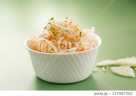 traditional cabbage salad with onion and herbs traditional cabbage salad with onion and herbs 137807362