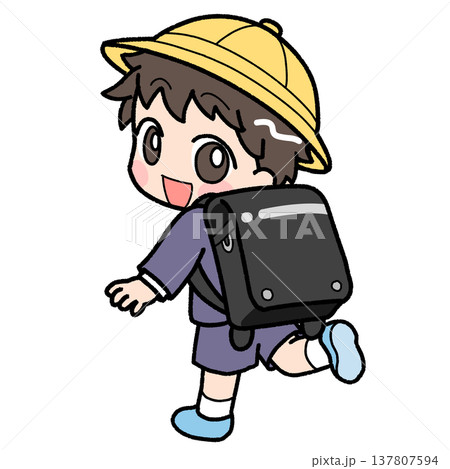 かわいい新入生の男の子 137807594
