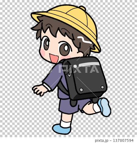 かわいい新入生の男の子 137807594