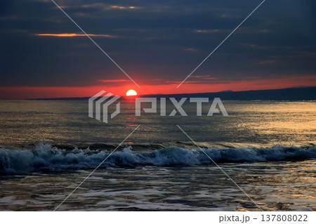 美保湾の日の出 美保湾の日の出 137808022