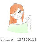 説明している女性 137809118