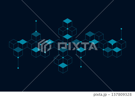 Abstract geometric boxes pattern dot line connection background. Modern technology with square mesh. Geometric on white background with lines. Cube cell. Vector illustration Abstract geometric boxes pattern dot line connection background. Modern technology with square mesh. Geometric on white background with lines. Cube cell. Vector illustration 137809328
