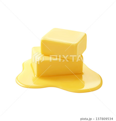バターのイラスト リアル 137809534