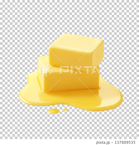 Butter illustration real 137809535