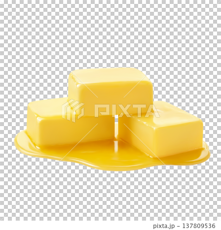 バターのイラスト リアル 137809536