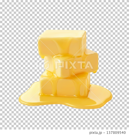 バターのイラスト リアル 137809540