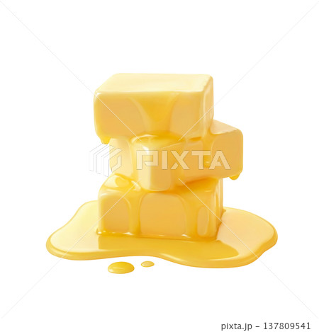 バターのイラスト リアル 137809541
