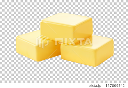 バターのイラスト リアル 137809542