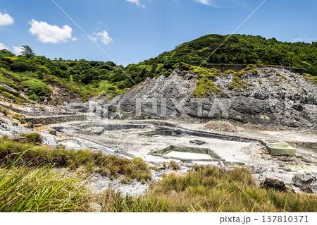 Beautiful view of Sulfur Valley Geothermal Scenic Area in Beitou of Taipei, Taiwan. Located within Yangmingshan National Park. Beautiful view of Sulfur Valley Geothermal Scenic Area in Beitou of Taipei, Taiwan. Located within Yangmingshan National Park. 137810371