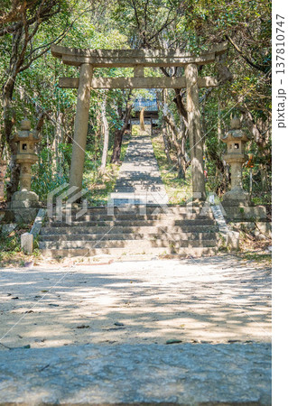 「岡山県」(3月)【観光地】牛窓神社 瀬戸内海から続く参道を歩く 樹林帯の中にひっそりと佇む神社 「岡山県」(3月)【観光地】牛窓神社 瀬戸内海から続く参道を歩く 樹林帯の中にひっそりと佇む神社 137810747