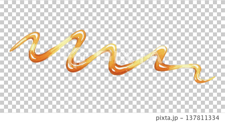 水彩風のメープルシロップのイラスト 137811334