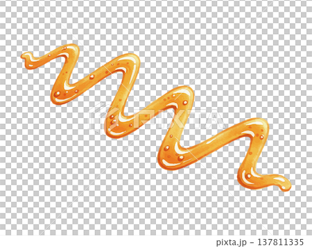 水彩風のメープルシロップのイラスト 137811335