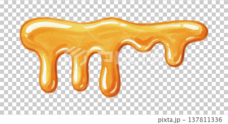 水彩風のメープルシロップのイラスト 137811336