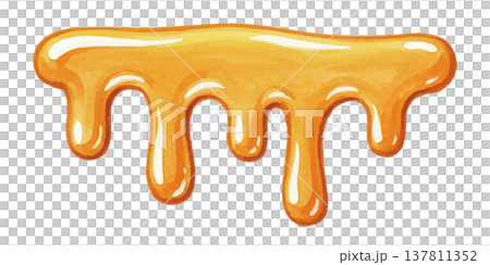 水彩風のメープルシロップのイラスト 137811352