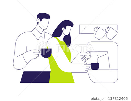 Hot espresso isolated cartoon vector illustrations. 137812406