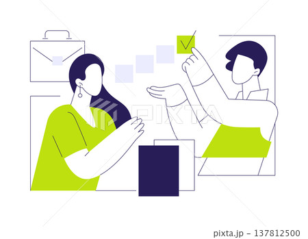 Career coach isolated cartoon vector illustrations. Career coach isolated cartoon vector illustrations. 137812500