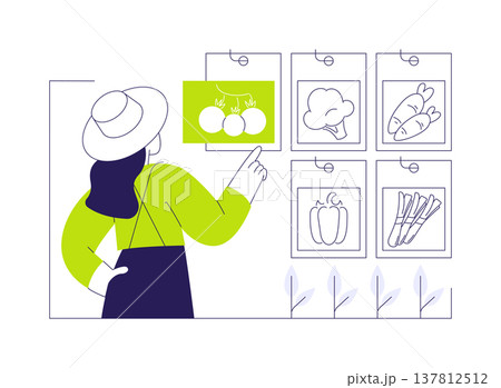 Seed supply isolated cartoon vector illustrations. 137812512