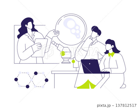 Biomedical engineering isolated cartoon vector illustrations. Biomedical engineering isolated cartoon vector illustrations. 137812517