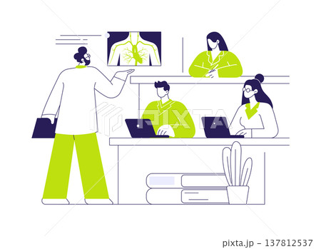 Lecture isolated cartoon vector illustrations. Lecture isolated cartoon vector illustrations. 137812537
