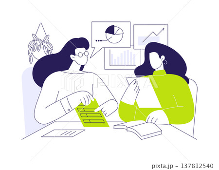 Helping each other isolated cartoon vector illustrations. Helping each other isolated cartoon vector illustrations. 137812540