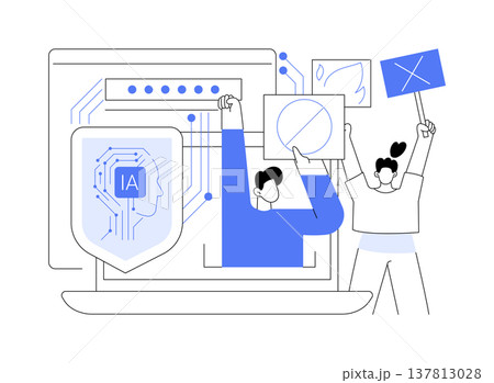 Digital Platforms for Grassroots Activism abstract concept vector illustration. Digital Platforms for Grassroots Activism abstract concept vector illustration. 137813028