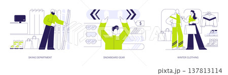 Sports gear store isolated cartoon vector illustrations se Sports gear store isolated cartoon vector illustrations se 137813114