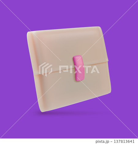 3d Color Hygiene Pads Package Female Intimate Hygiene Sanitary Item Concept Cartoon Design Style. Vector illustration 137813641