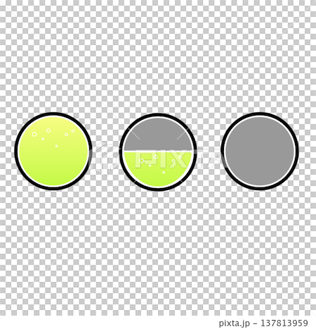 シンプルな丸いエネルギーアイコンセットのイラスト シンプルな丸いエネルギーアイコンセットのイラスト 137813959