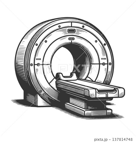 MRI Scanner Medical Imaging Machine vector MRI Scanner Medical Imaging Machine vector 137814748