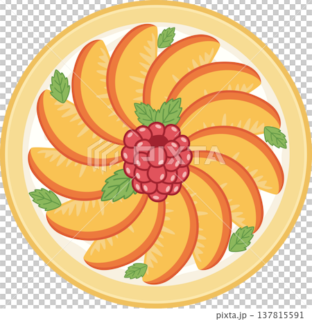 Top View Healthy Yogurt Bowl with Sliced Peaches and Raspberry Illustration, Minimalist Fruit Breakfast Organic Dessert and Wellness Concept Cartoon Top View Healthy Yogurt Bowl with Sliced Peaches and Raspberry Illustration, Minimalist Fruit Breakfast Organic Dessert and Wellness Concept Cartoon 137815591