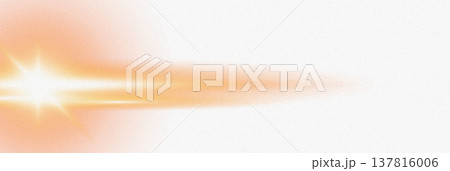Warm orange light beam with grainy texture 137816006