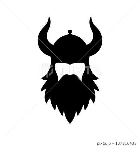 Heroic Viking Warrior Logo Representing Strength 137816435