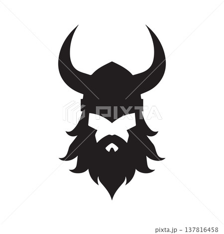Tribal Viking Logo With Ancient Nordic Influence 137816458