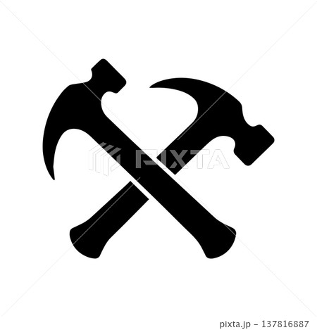 Modern Industrial Repair Symbol Built From Clean Geometric Shapes 137816887