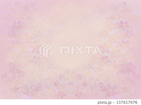 ふわふわで可愛い桜の背景 ふわふわで可愛い桜の背景 137817076