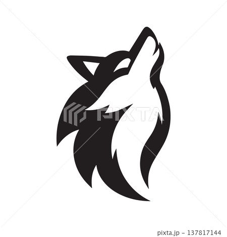Balanced Modern Wolf Symbol Designed With Harmonious Minimal Structure 137817144