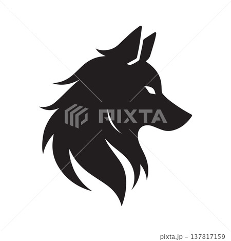 Elegant Modern Wolf Symbol Created For Professional Brand Identity 137817159