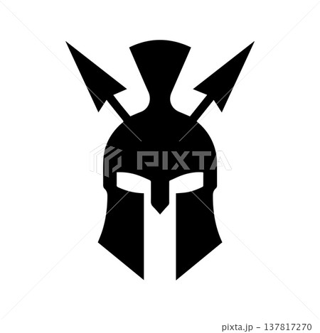 Angular Warrior Icon Depicting Defense Strength And Honor 137817270