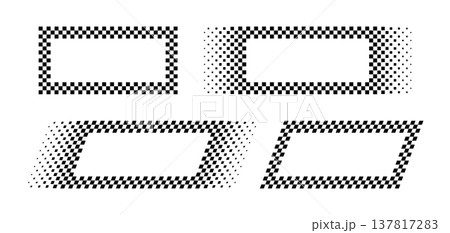 Classic checkered border frame with black and white racing flag pattern. Perfect for motorsport designs, finish line graphics, and competitive game templates. Classic checkered border frame with black and white racing flag pattern. Perfect for motorsport designs, finish line graphics, and competitive game templates. 137817283