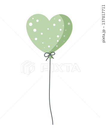 Cute festive balloons with patterns, isolated on a white background. Flat vector cartoon illustration of heart- and oval-shaped balloons for birthdays and other special occasions. Cute festive balloons with patterns, isolated on a white background. Flat vector cartoon illustration of heart- and oval-shaped balloons for birthdays and other special occasions. 137817711
