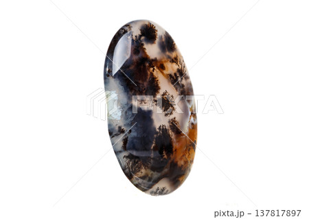 Macro mineral stone Moss Agate, Agata muschiataan Macro mineral stone Moss Agate, Agata muschiataan 137817897